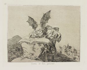 Contra el bien general, Platte 71 aus der Serie Los desastres de la guerra von Francisco de Goya