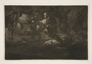 Gott erschafft sie und sie gesellen sich zusammen, pl. 18 aus der Serie Los proverbios