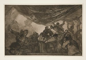 Klarer Unsinn, Platte 15 aus der Serie Die Sprichwörter von Francisco de Goya