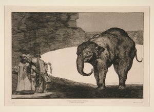 Tierischer Unsinn, unnummerierte Platte aus der Serie Los proverbios von Francisco de Goya