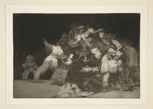 General Folly (Disparate general), pl. 9 aus der Serie Los proverbios von Francisco de Goya