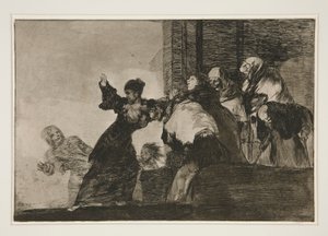 Disparate pobre (Arme Torheit), pl. 11 aus der Serie Los proverbios von Francisco de Goya