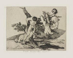 Große Heldentat! Mit Toten!, pl. 39 aus der Serie Die Schrecken des Krieges