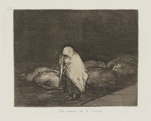 Die Betten des Todes, Platte 62 aus der Serie Los desastres de la guerra (Die Schrecken des Krieges)