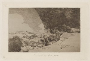Dasselbe anderswo, Platte 23 aus Los desastres de la guerra von Francisco de Goya