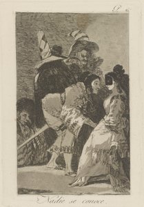 Nadie se conoce. (Niemand kennt sich selbst.), pl. 6 aus der Serie Los caprichos