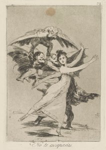 Du wirst nicht entkommen, Platte 72 aus der Serie Los caprichos von Francisco de Goya