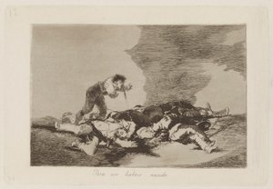 Para eso habeis nacido (Das ist, wofür ihr geboren wurdet), pl. 12 aus der Serie Los desastres de la guerra (Die Schrecken des Krieges) von Francisco de Goya