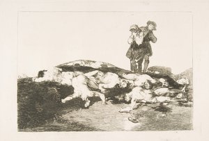 Tafel 18 aus Die Schrecken des Krieges Los Desastres de la Guerra: Begrabt sie und schweigt, 1810