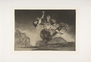 Tafel 10 aus den Disparates: Der Pferdeentführer, ca. 1816-23 veröffentlicht 1864