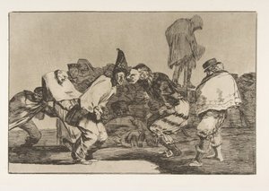 Tafel 14 aus den Disparates: Karnevalsnarrheit, ca. 1816-23 veröffentlicht 1864