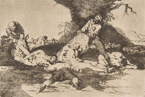 Platte 16 aus Die Schrecken des Krieges Los Desastres de La Guerra: Sie... von Francisco de Goya