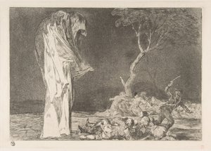 Platte 2 aus den Disparates: Torheit der Angst, ca. 1816-23 veröffentlicht ca. 1848