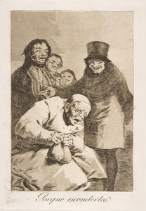 Platte 30 aus Los Caprichos: Warum sie verstecken Porque esconderlos, 1799