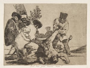 Tafel 33 aus Die Schrecken des Krieges: Was ..., 1810 veröffentlicht 1863 von Francisco de Goya
