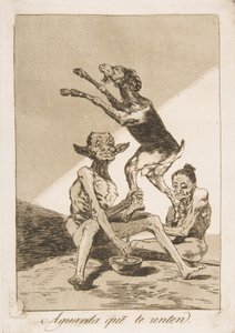 Platte 67 aus Los Caprichos: Warte, bis du gesalbt wurdest, 1799