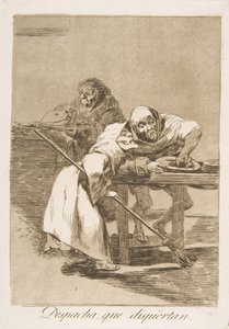 Tafel 78 aus Los Caprichos: Beeil dich, sie wachen auf, 1799