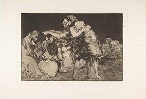 Platte 7 aus den Disparates: Unordentliche Torheit, ca. 1816-23 veröffentlicht 1864 von Francisco de Goya
