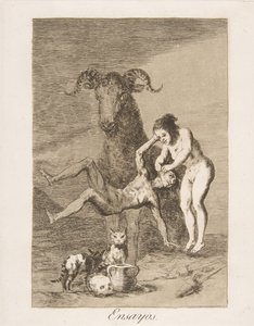 Platte 60 aus Los Caprichos: Versuche Ensayos, 1799 von Francisco de Goya
