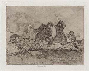 Pöbel, Platte 28 aus Die Schrecken des Krieges von Francisco de Goya