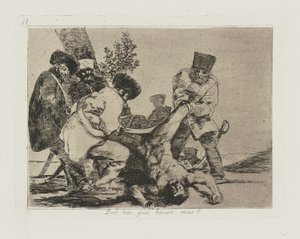 Was kann noch getan werden?, Tafel 33 aus der Serie Die Schrecken des Krieges von Francisco de Goya