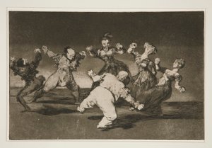 Wenn Marion tanzen will, muss sie die Konsequenzen tragen, pl. 12 aus der Serie Los proverbios