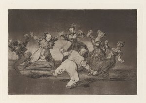 Wenn Marion tanzen will, muss sie die Konsequenzen tragen, aus der Serie Los disparates (Los proverbios)