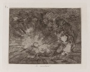 Wird sie wieder auferstehen?, Platte 80 aus Los desastres de la guerra (Die Schrecken des Krieges) von Francisco de Goya