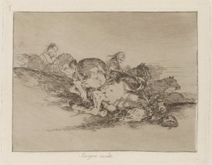 Siempre sucede (Es passiert immer), Tafel 8 aus der Serie Los desastres de la guerra (Die Schrecken des Krieges) von Francisco de Goya