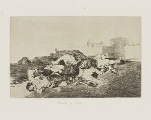 Tanto y mas. (Noch schlimmer.), pl. 22 aus der Serie Los desastres de la guerra (Die Schrecken des Krieges) von Francisco de Goya
