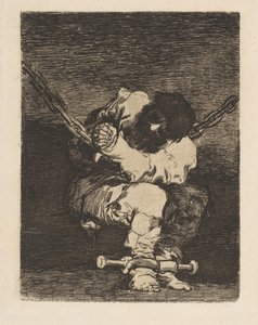 Die Haft ist so barbarisch wie das Verbrechen Tan bárbara la seguridad como el delito, ca. 1815 von Francisco de Goya