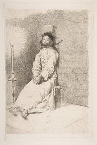 Der erdrosselte Mann (El agarrotado), 1778-80 von Francisco de Goya