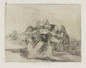 Todo va revuelto. (Alles ist durcheinander.), pl. 42 aus der Serie Los desastres de la guerra (Die Schrecken des Krieges)