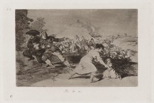 Ich sah es, Platte 44 aus Los desastres de la guerra (Die Schrecken des Krieges)