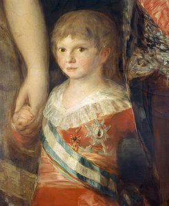 Die Familie Karls IV. von Spanien (Detail: Infant Francisco de Paula Antonio) von Francisco de Goya