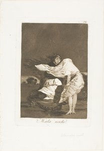 Eine schlechte Nacht, Platte 36 aus Los Caprichos von Francisco Jose de Goya y Lucientes