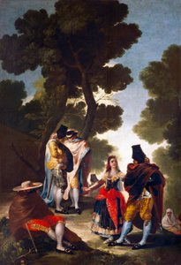 Eine Maja und Galante von Francisco de Goya