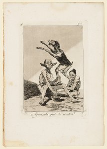Aguarda Que Te Unten, Platte aus "Los Caprichos" von Francisco de Goya