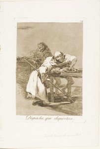 Sei schnell, sie wachen auf, Platte 78 aus Los Caprichos von Francisco Jose de Goya y Lucientes
