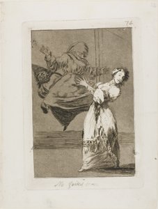 Schrei nicht, Dummkopf, Platte 74 aus Los Caprichos von Francisco Jose de Goya y Lucientes