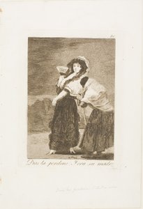 Um Himmels Willen: und es war ihre Mutter, Platte 16 aus Los Caprichos von Francisco Jose de Goya y Lucientes