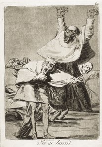 GOYA Y LUCIENTES, Francisco de (1746-1828). Es ist Zeit. 1797-1799. Tafel 80 aus "Los Caprichos", Radierung, polierte Aquatinta, Kaltnadel und Meißel. Romantik. Gravur. Radierung. SPANIEN. MADRID (AUTONOME GEMEINSCHAFT). Madrid. Nationalbibliothek von Francisco Jose de Goya y Lucientes