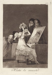 Bis zum Tod, Tafel 55 aus Los Caprichos von Francisco Jose de Goya y Lucientes