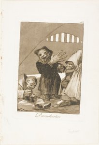 Kobolde, Tafel 49 aus Los Caprichos von Francisco Jose de Goya y Lucientes