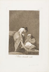 Es ist schön gespannt, Platte 17 aus Los Caprichos von Francisco Jose de Goya y Lucientes