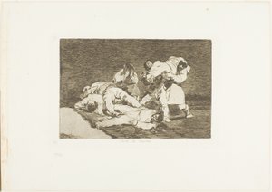 Es wird dasselbe sein, Platte 21 aus Die Schrecken des Krieges von Francisco Jose de Goya y Lucientes