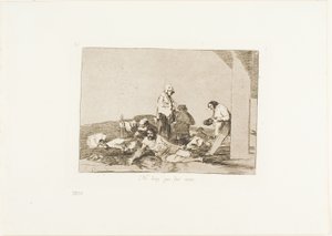 Es nützt nichts zu schreien, Platte 58 aus Die Schrecken des Krieges von Francisco Jose de Goya y Lucientes