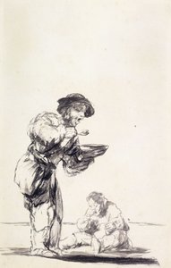 La Bouillie: Bettler essen Brei von Francisco de Goya
