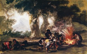 Herstellung von Kugeln in der Sierra de Tardienda - Öl auf Leinwand von Francisco de Goya