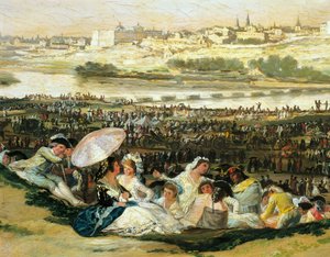 Wiese von San Isidro (Detail) von Francisco Jose de Goya y Lucientes